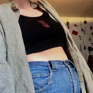 greenish/tan checkered flannel 🕷🍓